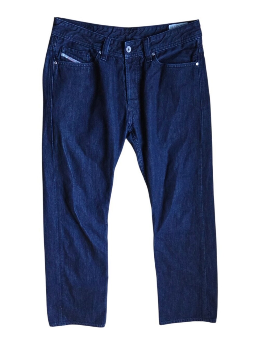 Diesel Mens Viker Regular Straight Leg Jeans Men's Denim Blue Dark Wash 32x30